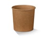 Soup PE coated brown kraft bowl 26oz 500pc/ctn